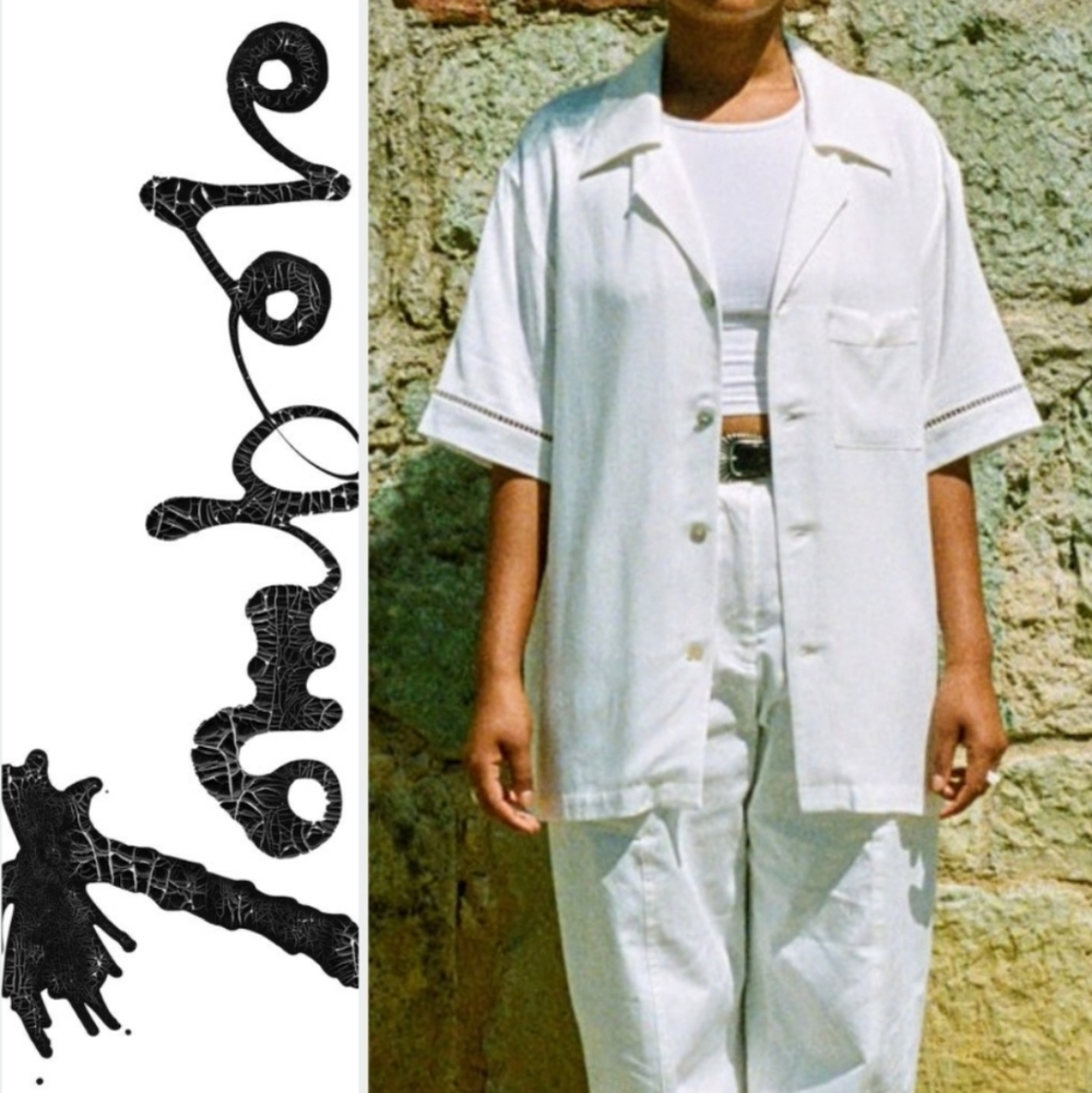 Tombolo Cabrisa White Button Down Shirt 